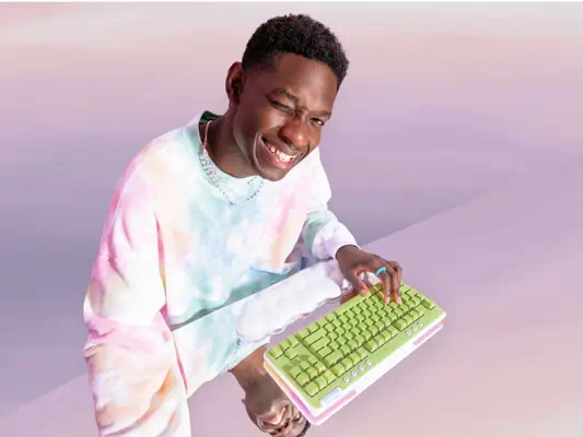 Logitech G 920-010463 clavier Gaming RF sans fil + Bluetooth QWERTY Anglais britannique Blanc - Clavier - visuel 3