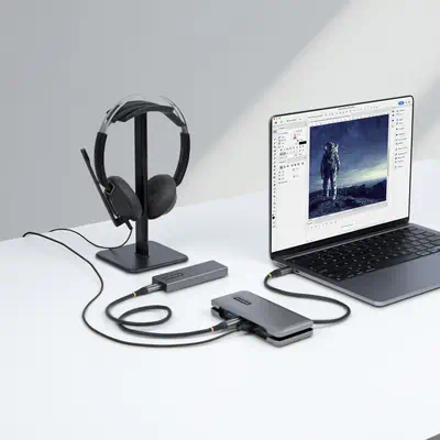 Hub USB-C à 4 Ports - 1x USB A et 3x USB C - Adaptateur Multiport USB 3.1 10Gbps - Alimentation par  - StarTech - Station d'accueil pour portable - visuel 10