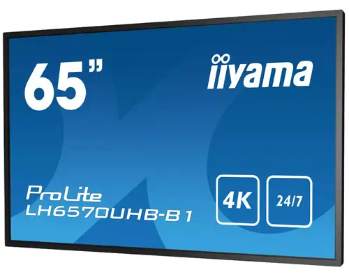 iiyama LH6570UHB-B1 Écran d'affichage dynamique Écran plat de signalisation numérique 163,8 cm (64.5 - Affichage dynamique - visuel 7