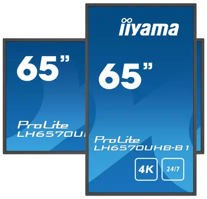 iiyama LH6570UHB-B1 Écran d'affichage dynamique Écran plat de signalisation numérique 163,8 cm (64.5 - Affichage dynamique - visuel 4