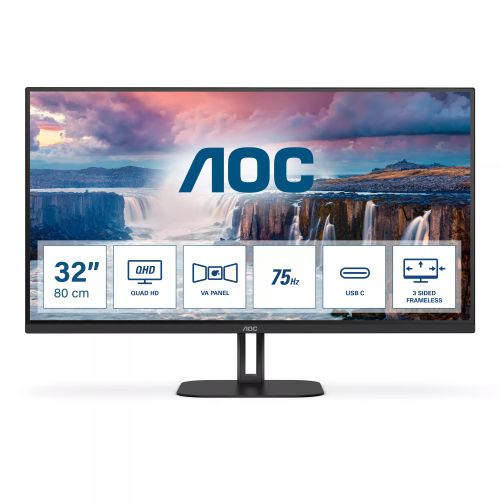 Achat AOC Q32V5CE/BK 31.5p monitor HDMI USB-C DP au meilleur prix