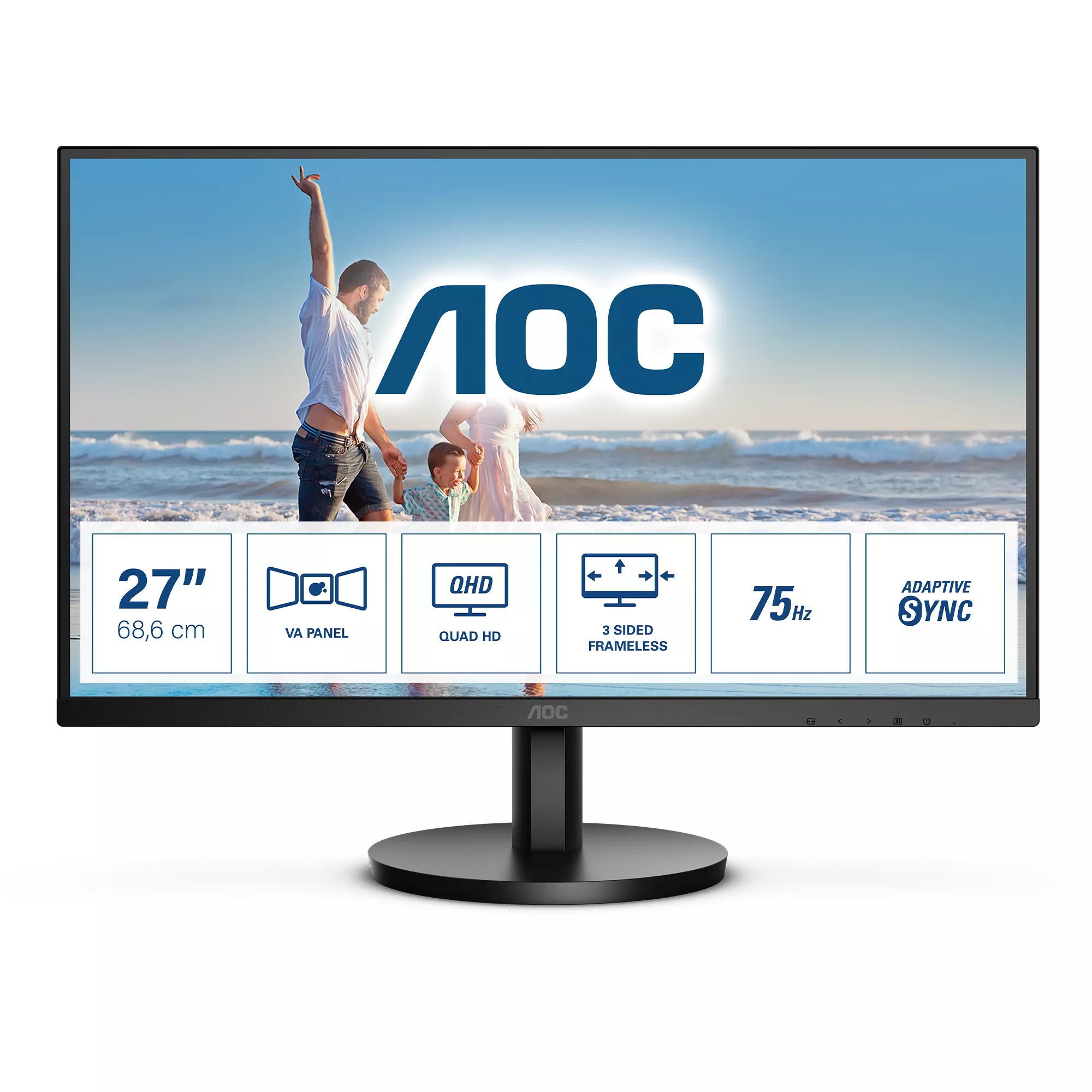 Achat AOC Q27B3MA 27p monitor HDMI DP USB sur hello RSE - visuel 9