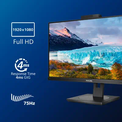 Philips S Line 272S1MH/00 LED display 68,6 cm Philips - visuel 1 - hello RSE - Écran Full HD 16:9 pour des images nettes et détaillées