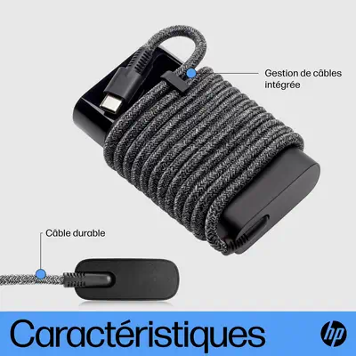 Chargeur pour ordinateur portable HP USB-C 65 W - Chargeur et alimentation - visuel 7