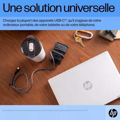 Vente HP 65W USB-C Laptop Charger EURO (EN) HP au meilleur prix - visuel 6