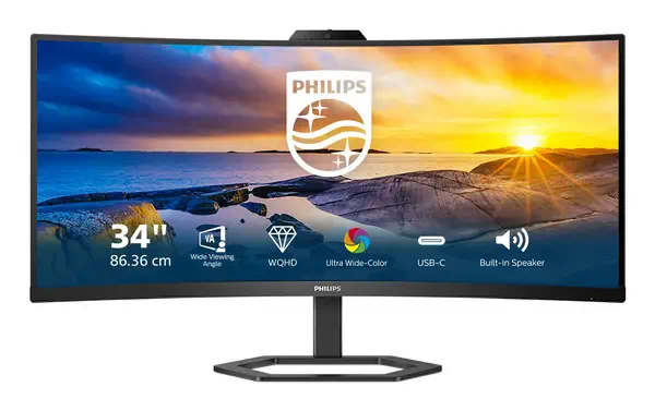 Philips 5000 series 34E1C5600HE/00 LED display 86,4 cm Philips - visuel 1 - hello RSE - Enceintes stéréo intégrées pour du pur multimédia
