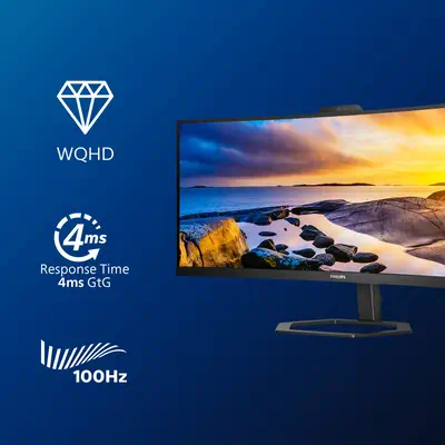 Philips 5000 series 34E1C5600HE/00 LED display 86,4 cm Philips - visuel 1 - hello RSE - L'écran VA affiche des images impressionnantes avec un grand angle de vue