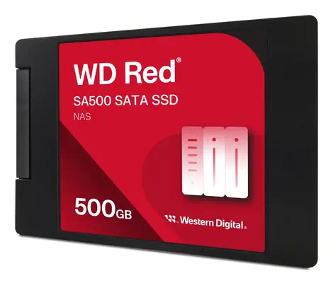 SanDisk Red WD SA500 500 Go 2.5" Série ATA III 3D NAND - Sandisk - Disque dur SSD - visuel 2