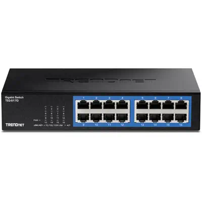 Trendnet TEG-S17D commutateur réseau Gigabit Ethernet (10/100/1000) Noir - Switchs et Hubs - visuel 2