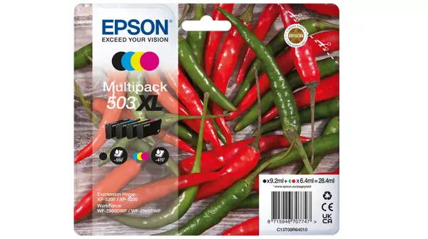 Epson 503XL cartouche d'encre 4 pièce(s) Original Rendement Epson - visuel 1 - hello RSE - Optimisation pour les imprimantes Epson