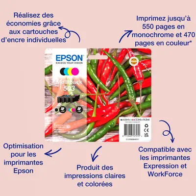 Epson Singlepack Magenta 503XL Ink - Cartouches d'encre - visuel 2