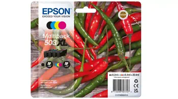 Revendeur officiel Cartouches d'encre EPSON Multipack 4colours 503 XL Black/Std. CMY