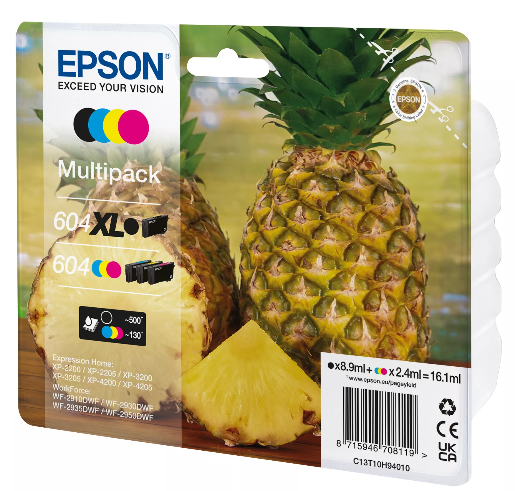 Revendeur officiel EPSON Multipack 4colours 604 XL Black/Std. CMY