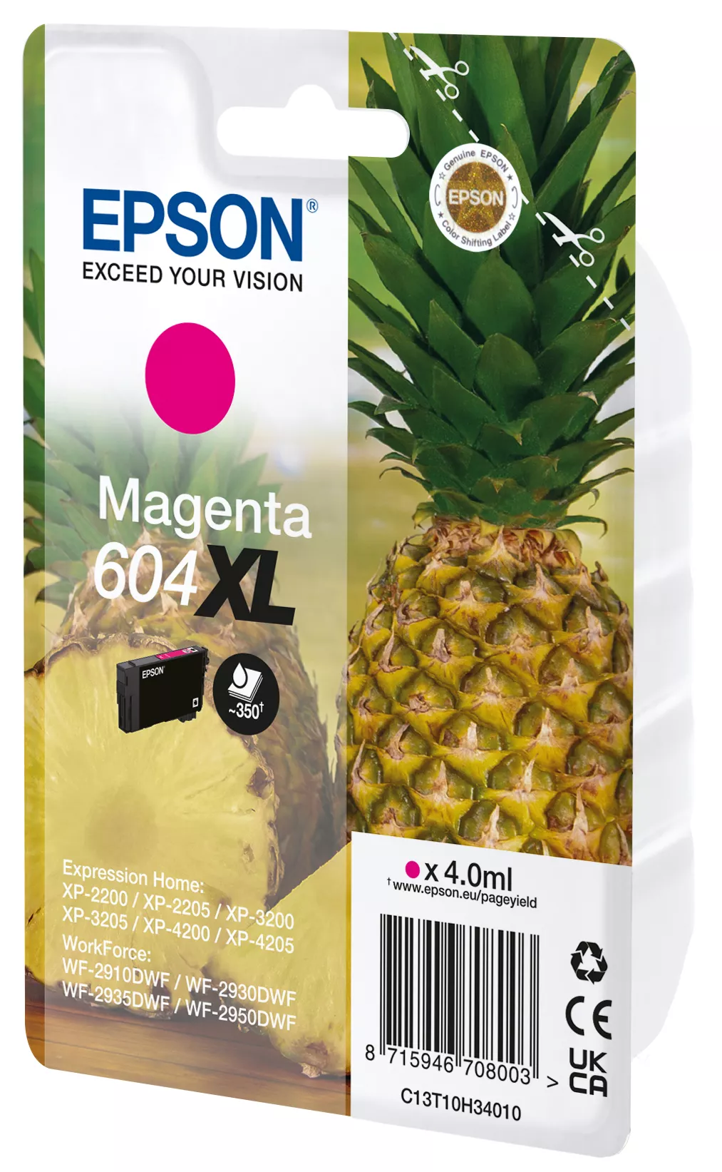 Revendeur officiel Cartouches d'encre EPSON Singlepack Magenta 604XL Ink