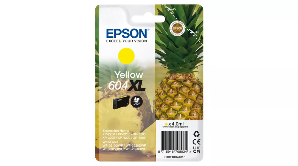 Achat Cartouches d'encre EPSON Singlepack Yellow 604XL Ink sur hello RSE