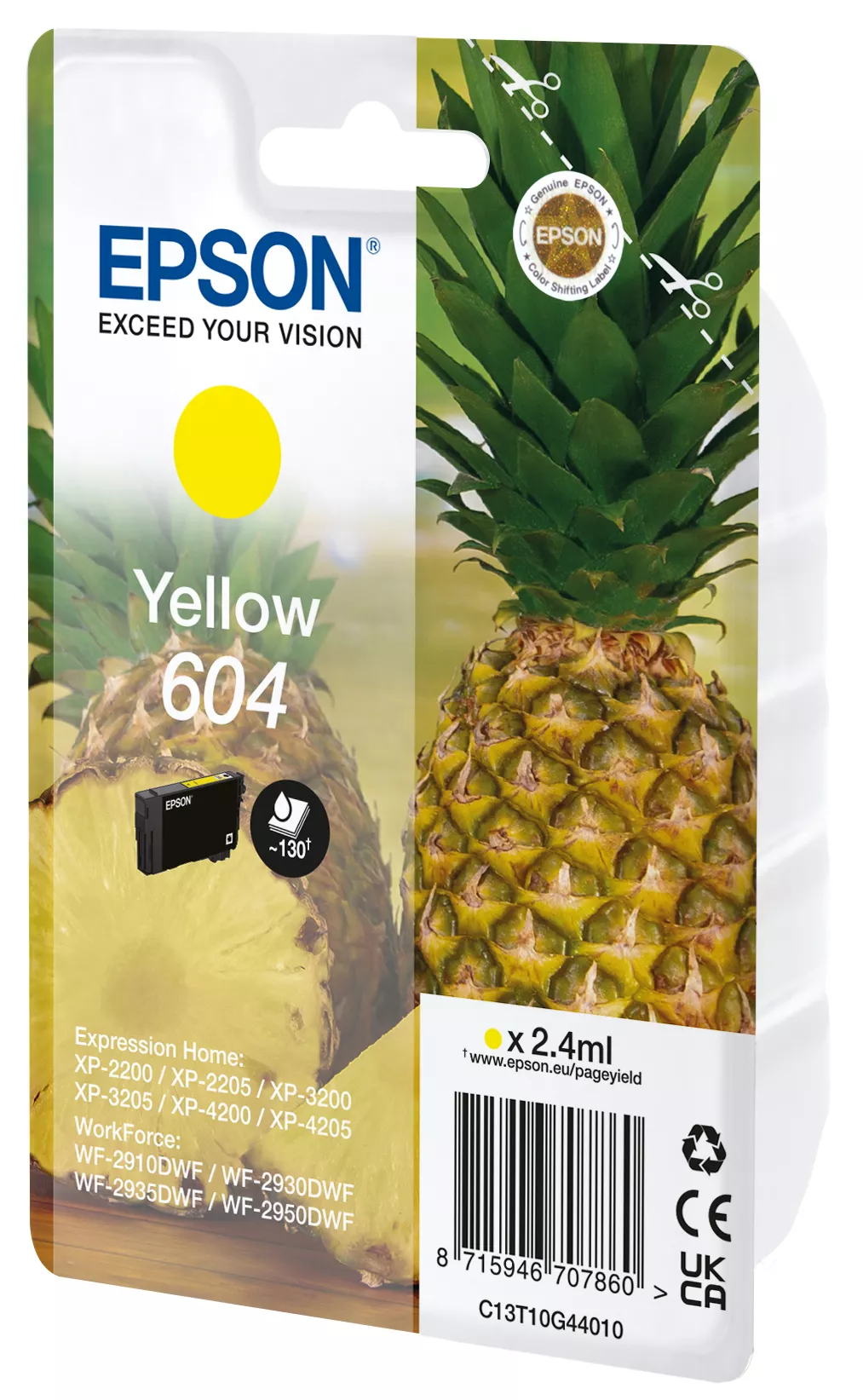 Revendeur officiel Cartouches d'encre EPSON Singlepack Yellow 604 Ink