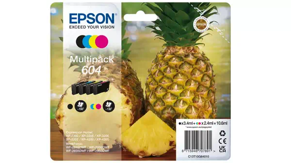 Achat Cartouches d'encre EPSON Multipack 4colours 604 Ink