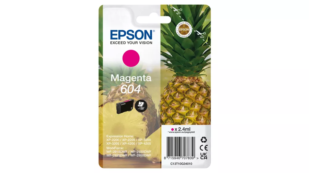 Revendeur officiel EPSON Singlepack Magenta 604 Ink