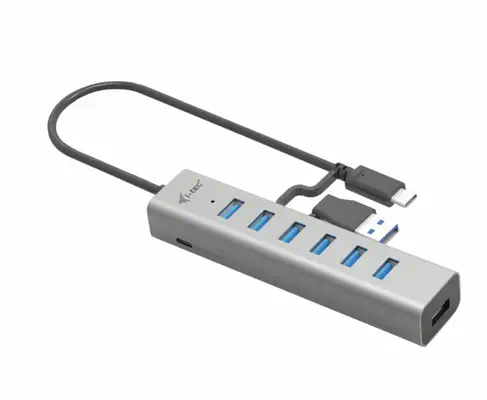 i-tec USB-C/USB-A Charging Metal HUB 7 Port - I-Tec - Accessoires Tablette - visuel 2