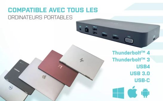 Vente I-TEC USB 3.0/USB-C/Thunderbolt 3xDisplay DS 2xHDMI 1xVGA 1xGLAN i-tec au meilleur prix - visuel 6