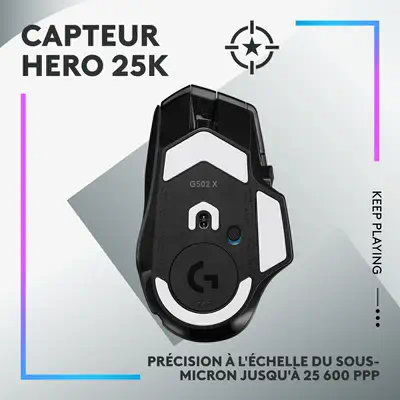 Logitech G G502 X PLUS Logitech - visuel 1 - hello RSE - Technologie sans fil LIGHTSPEED