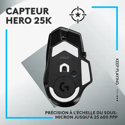 Logitech G G502 X LIGHTSPEED Logitech - visuel 1 - hello RSE - Technologie sans fil LIGHTSPEED