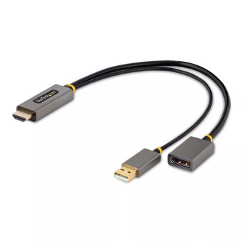 Achat StarTech.com Adaptateur HDMI vers DisplayPort - Adaptateur HDMI vers DisplayPort de 30cm - Câble HDMI vers Displayport, Alimentation par Bus - Adaptateur HDMI 2.0 à DP 1.2, HDR - Convertisseur HDMI Displayport au meilleur prix