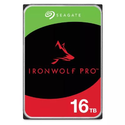 Achat SEAGATE Ironwolf PRO Enterprise NAS HDD 16To 7200rpm 6Gb/s SATA 256Mo sur hello RSE