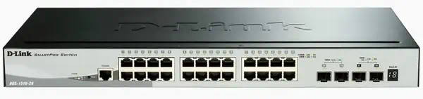 D-Link DGS-1510 Géré L3 Gigabit Ethernet (10/100/1000) Noir - Switchs et Hubs - visuel 1