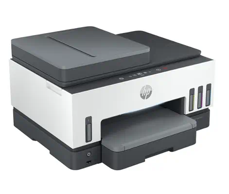 Smart Tank 7605 Sans fil All-in-One Couleur Imprimante, HP - visuel 1 - hello RSE - Configuration mobile guidée, fluide