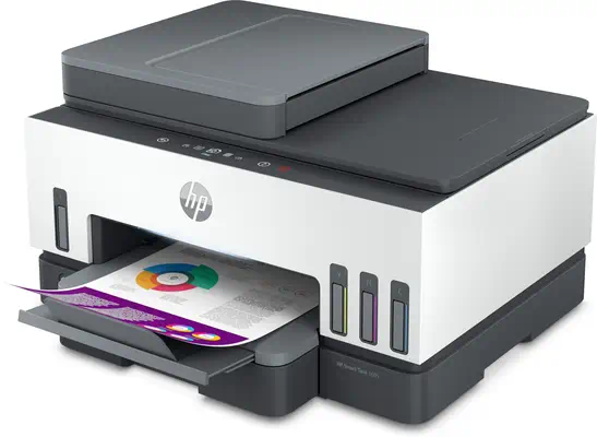 Smart Tank 7605 Sans fil All-in-One Couleur Imprimante, Impression recto-verso; copieur, scanner - HP - Multifonctions Jet d'encre - visuel 2