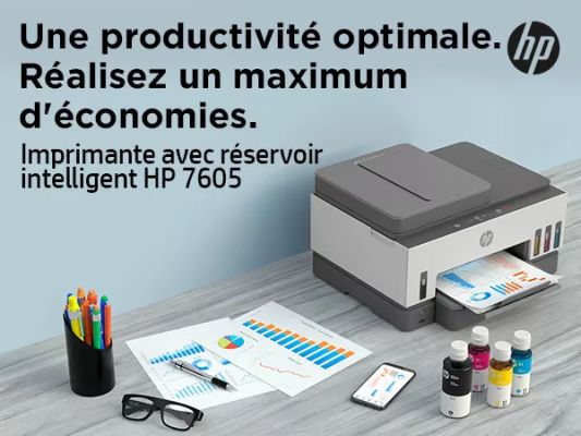 HP Smart Tank 7605 All-in-One A4 color 9ppm HP - visuel 1 - hello RSE - Configuration mobile guidée, fluide