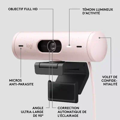 Logitech Brio 500 Logitech - visuel 1 - hello RSE - Qualité d'image avancée