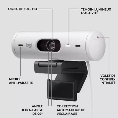 Logitech Brio 500 Logitech - visuel 1 - hello RSE - Qualité d'image avancée