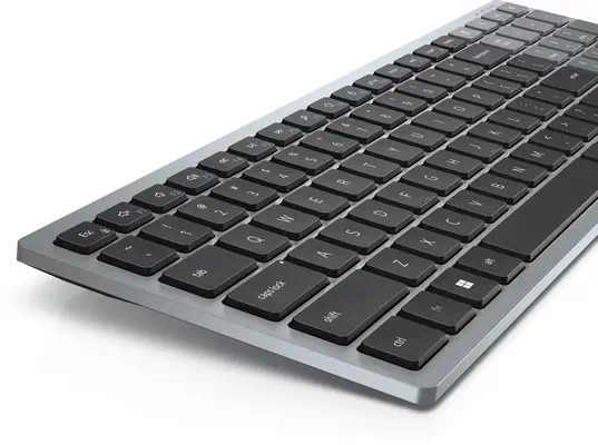 DELL KB740 clavier Bureau RF sans fil + Bluetooth AZERTY Français Gris, Noir - Dell - Clavier - visuel 7