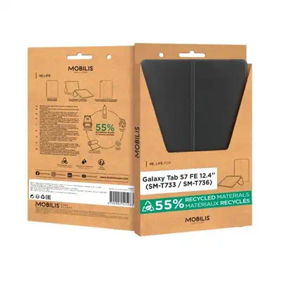 Mobilis 068006 étui pour tablette 31,5 cm (12.4") Folio porte carte Noir - Etui et Housse - visuel 2