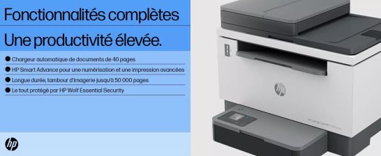 HP LaserJet Tank MFP 2604SDW Print copy scan HP - visuel 1 - hello RSE - Chargeur automatique de documents de 40pages