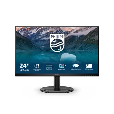 Philips S Line 242S9JAL/00 LED display 60,5 cm Philips - visuel 1 - hello RSE - Technologie sans scintillement permettant de réduire la fatigue oculaire