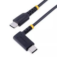 Achat Câble USB StarTech.com Câble de Charge USB C de 30cm - Cordon USB-C, 60W PD 3A - Câble USB C Coudé Noir - Fibre Aramide Robuste - Câble USB 2.0 Type C - Chargeur Rapide USB C sur hello RSE