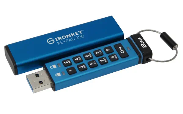 IronKey Keypad 200 de 8 Go, FIPS 140-3 niveau 3 (en attente), chiffrement AES-256 - Kingston - Adaptateur stockage - visuel 5