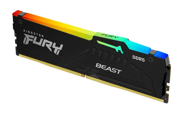 16 Go 5200 MT/s DDR5 CL40 DIMM FURY Beast RGB - Kingston - Mémoire - visuel 1