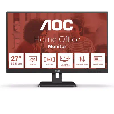 AOC 27E3UM écran plat de PC 68,6 cm (27") 1920 x 1080 pixels Full HD Noir - Ecran Ordinateur - visuel 1