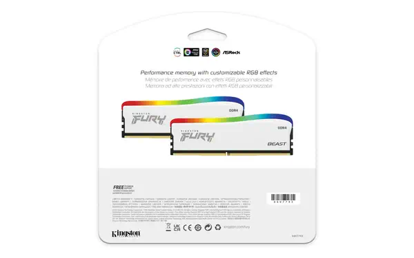 KINGSTON 8Go 3600MT/s DDR4 CL17 DIMM FURY Beast - Kingston - Mémoire - visuel 5