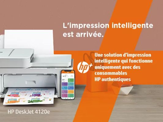 HP DeskJet 4120e All-in-One A4 color 5.5ppm Print HP - visuel 1 - hello RSE - Ne tombez jamais à court d’encre grâce à Instant Ink<sup>[6]</sup>