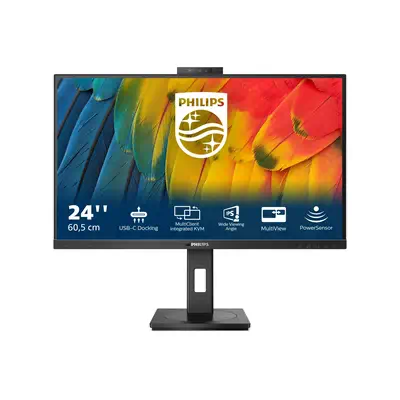 Philips 5000 series 24B1U5301H/00 LED display 60,5 cm Philips - visuel 1 - hello RSE - Webcam avec micro à réduction de bruit pour le travail collaboratif