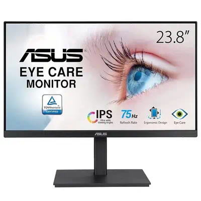 ASUS VA24EQSB écran plat de PC 60,5 cm (23.8") 1920 x 1080 pixels Full HD LED Noir - Asus - Ecran Ordinateur - visuel 1