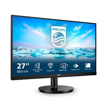 Philips V Line 275V8LA/00 écran plat de PC Philips - visuel 1 - hello RSE - Des images impeccables avec Quad HD 2560 x 1440 pixels