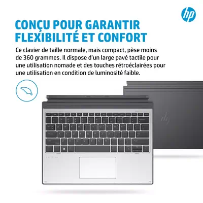 Clavier HP Premium HP Elite x2 G8 HP - visuel 1 - hello RSE - Conçu pour garantir flexibilité et confort.