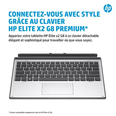 Clavier HP Premium HP Elite x2 G8 HP - visuel 1 - hello RSE - Clavier détachable, conçu pour protéger.