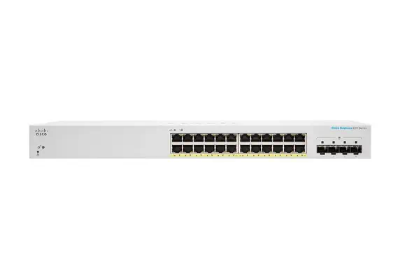 Cisco CBS220-24FP-4X Géré L2 Gigabit Ethernet (10/100/1000) Connexion Cisco - visuel 1 - hello RSE - Configuration et déploiement faciles